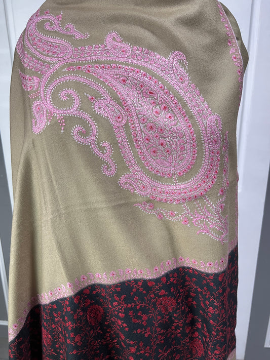 Pashmina Shawls - Beige