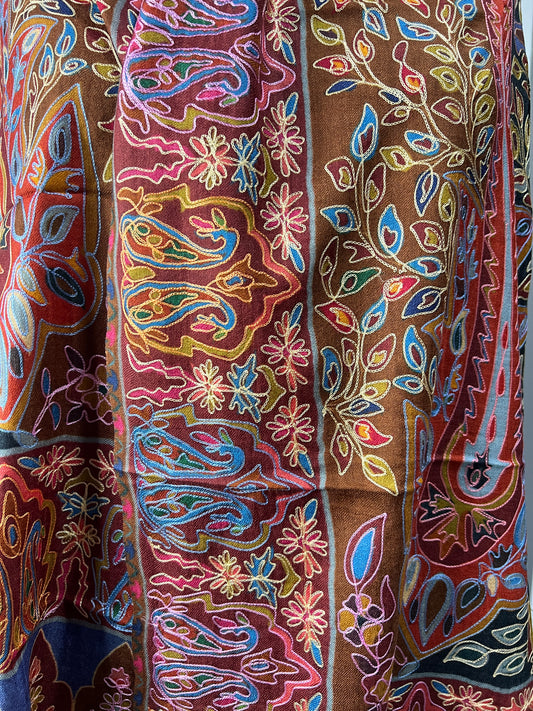 Woollen Kalamkaari shawls & Stoles