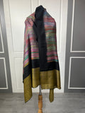 Pashmina Stole - Multi coloured stripes