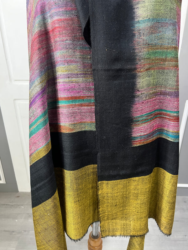 Pashmina Stole - Multi coloured stripes