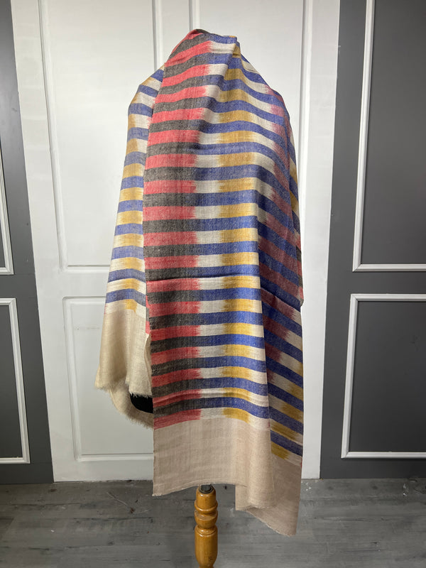Pashmina Stoles Weaving - Stripes.