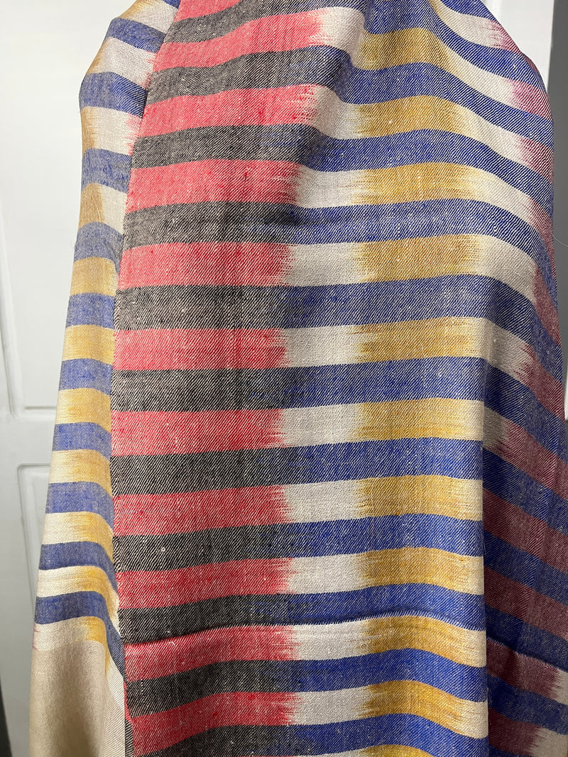 Pashmina Stoles Weaving - Stripes.